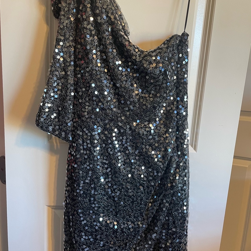 Sequin Mini Dress - Black